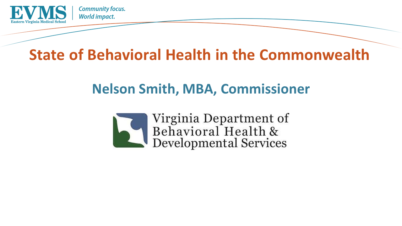 State of Behavioral Health slide