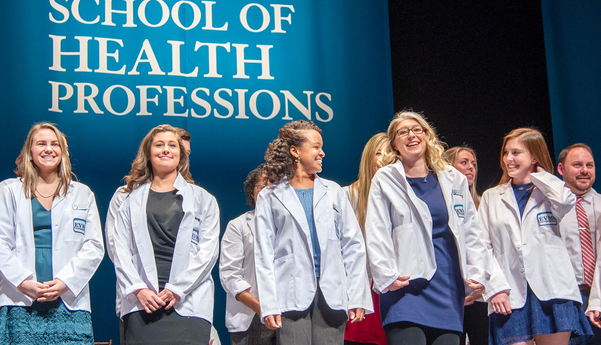 Physician Assistant graduates at the White Coat Ceremony.