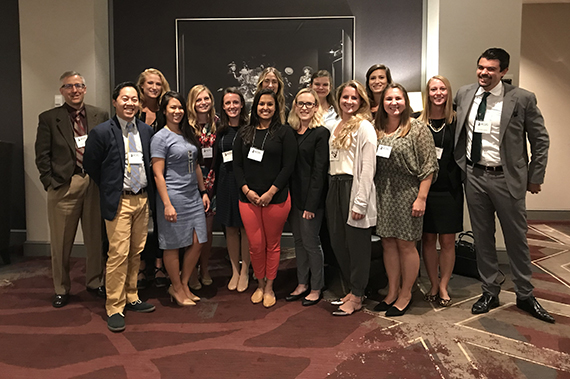 OB-GYN residents gather at an event.