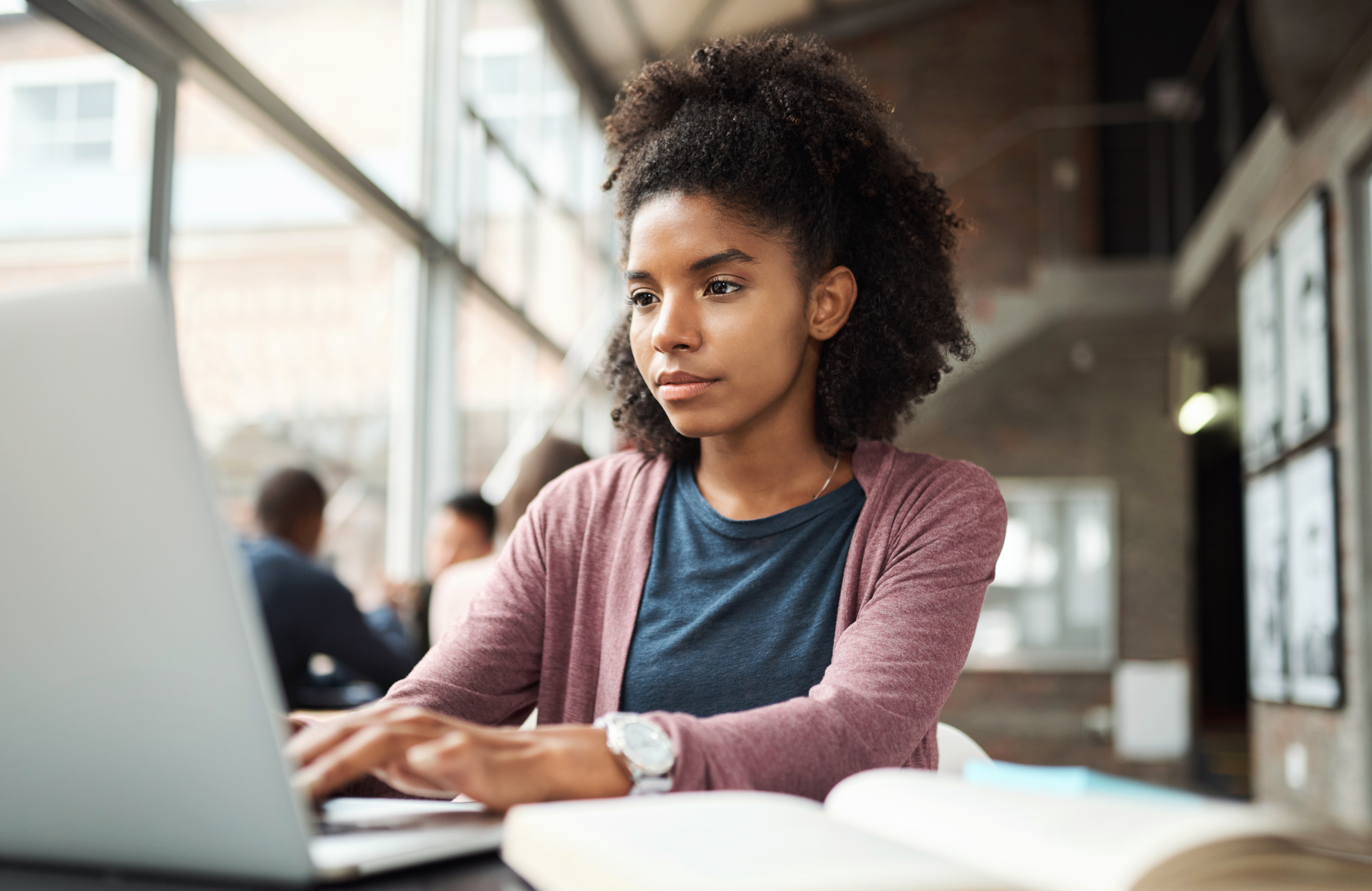 Woman at laptop