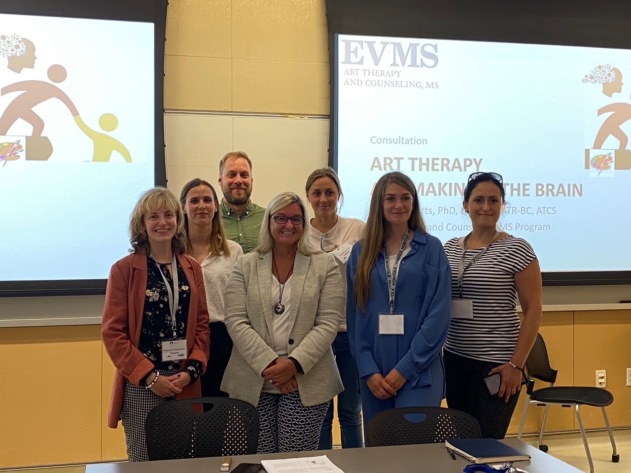 Group of international psychologists visitIng EVMS