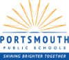 Portsmouth Public Schools blue and yellow logo