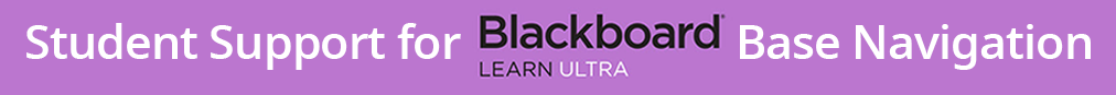 Blackboard ultra training student banner