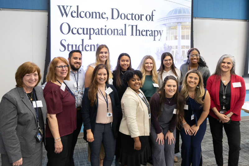 Group photo of the inaugural cohort of the Doctor of Occupational Therapy program