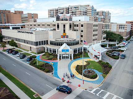 Children's Hospital of The King's Daughters is located just across the Eastern Virginia Medical Campus from EVMS and is Virginia's only freestanding children's hospital.