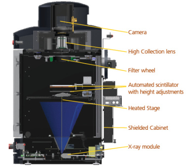 Image of the inside of IVIS Lumina 