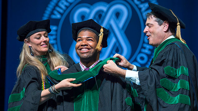 2019 MD graduate gets hooded