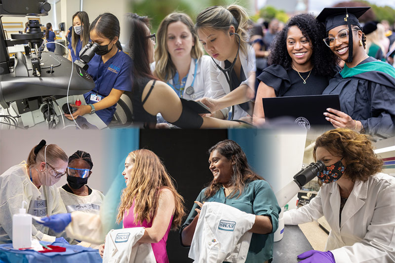 Collage of women in medicine