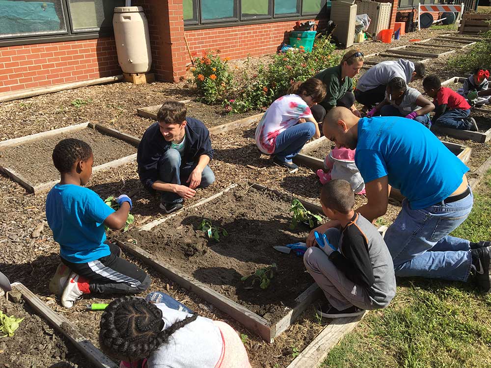Young at Heart club gardening