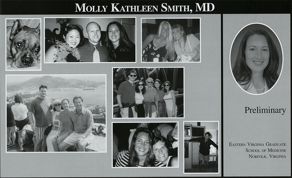 A page from Dr. Smith's yearbook