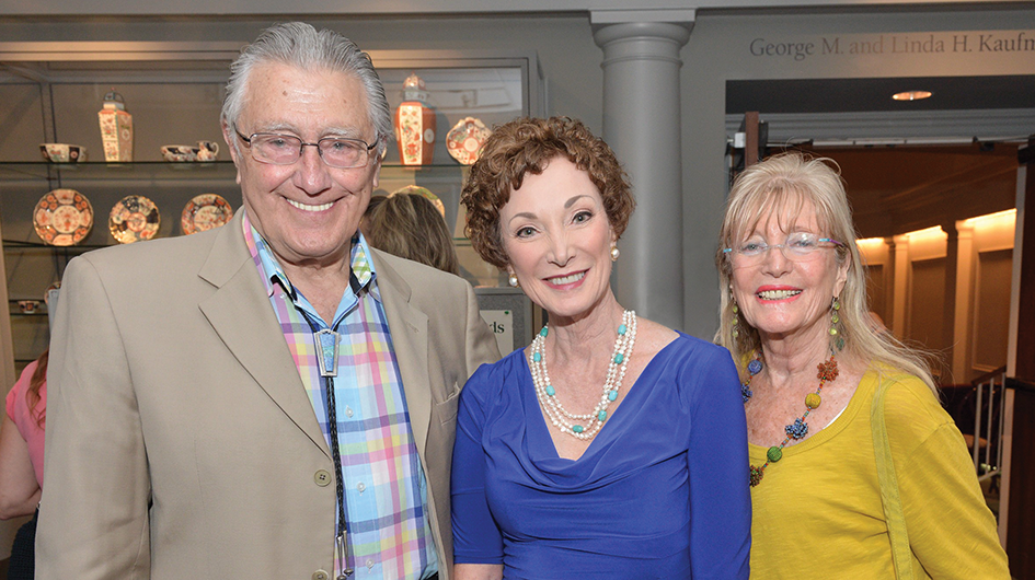 Dr. Aaron Vinik, Jane Gardner and Etta Vinik at The Chrysler Museum of Art