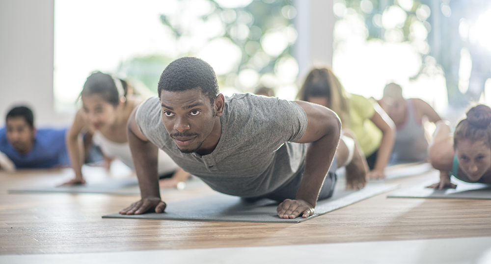 Students Exercising