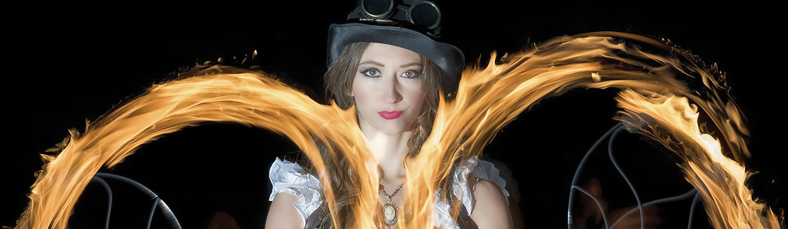 Eugenia Gonzales, Standardized Patient and Fire Eater