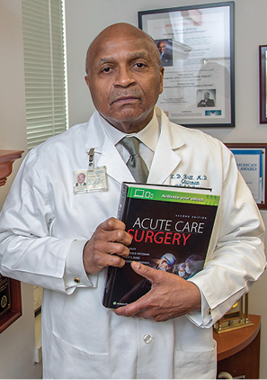 Dr. Britt is one of four surgeons who co-wrote the textbook for Acute Care Surgery.