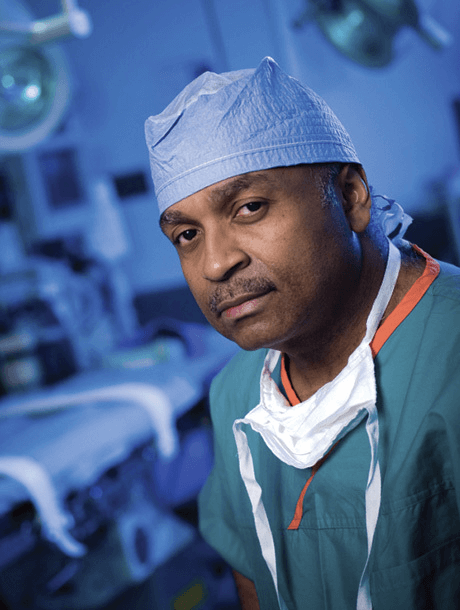 Portrait of Dr. Britt in a surgical room