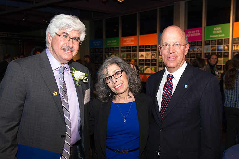 Dr. Richard Homan, Dr. Nadler, and his wife MaryAnn Nadler.