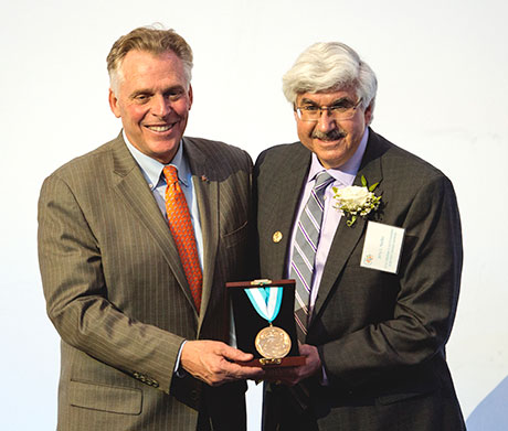 Dr. Jerry Nadler at award ceremony