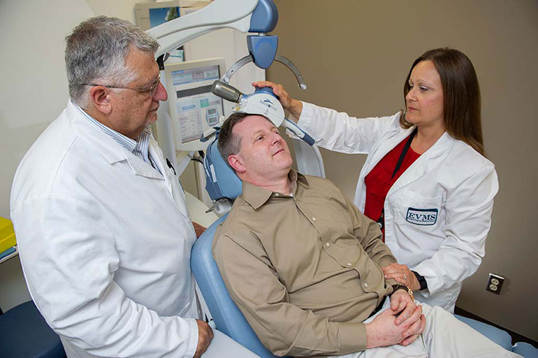 Photo of doctors with PTSD patient