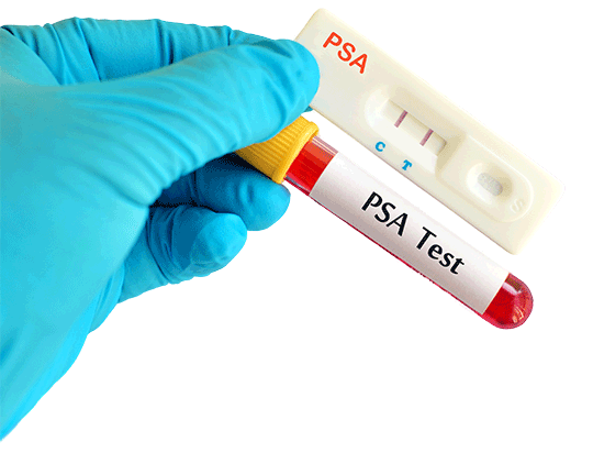 Hand holding test tube