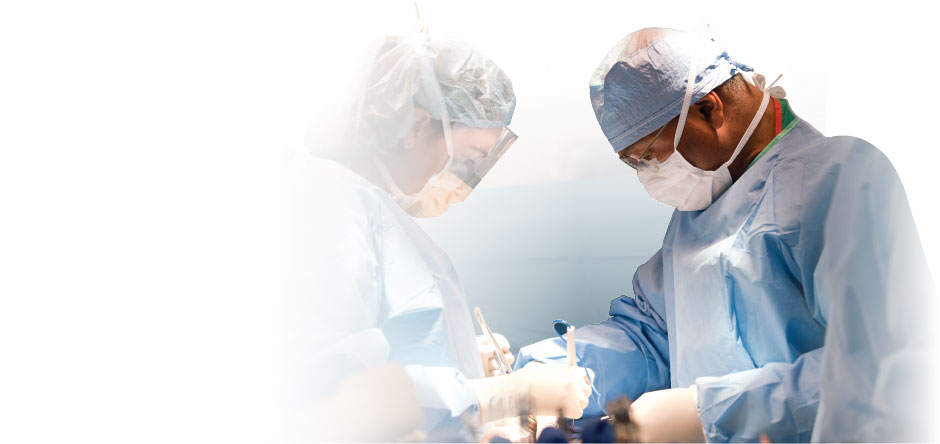 Dr. L.D. Britt in surgery