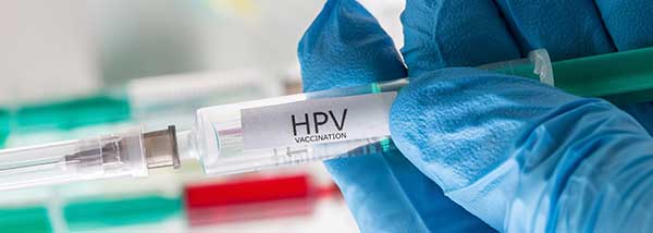 HPV vaccine shot