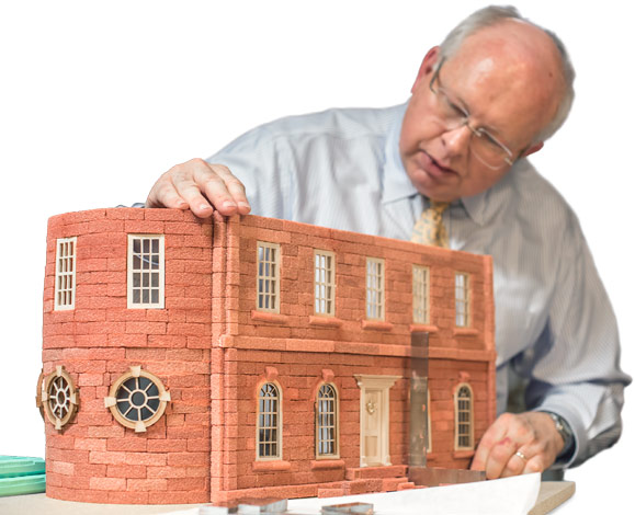 Model house made of sugar